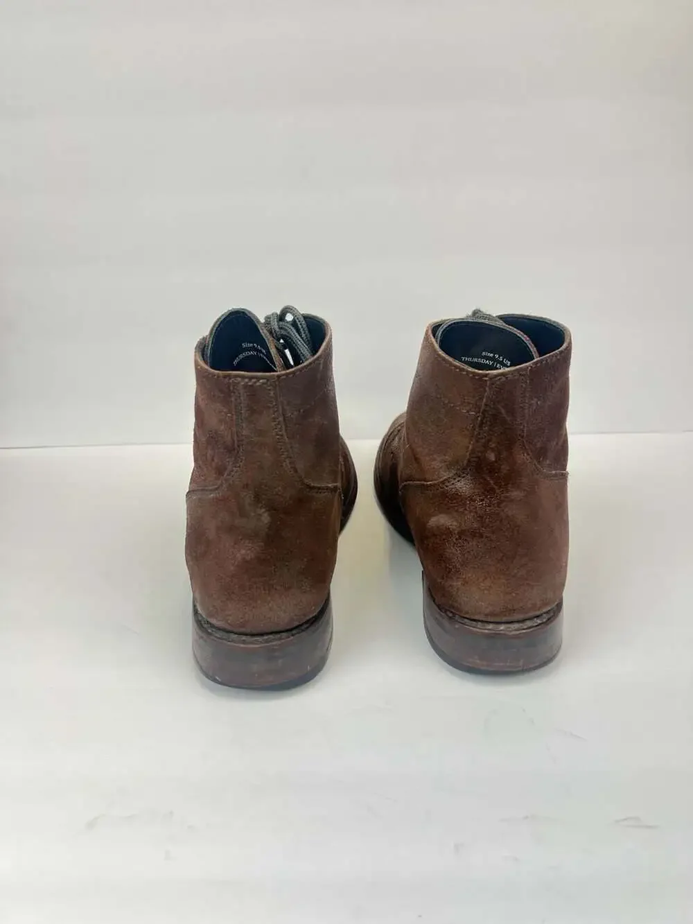 Thursday Boot Company Lace-Up Boots Brown, Size 9.5 (Bottom need repair)